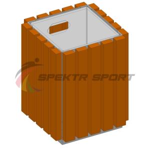 Купить Урна металлическая в деревянной обрешетке SP МФ400 в Арске 