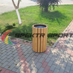 Купить Урна цилиндрическая в деревянной обрешетке лиственница в Арске 